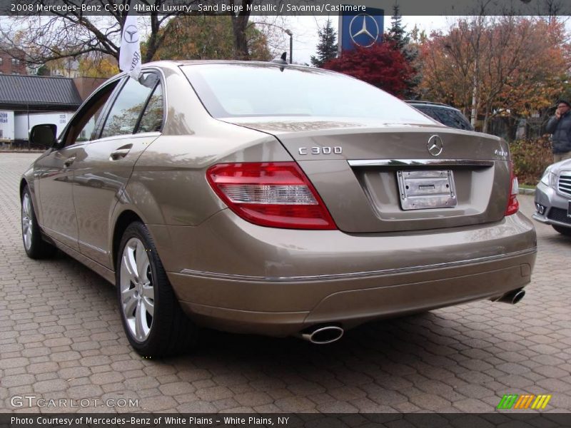 Sand Beige Metallic / Savanna/Cashmere 2008 Mercedes-Benz C 300 4Matic Luxury