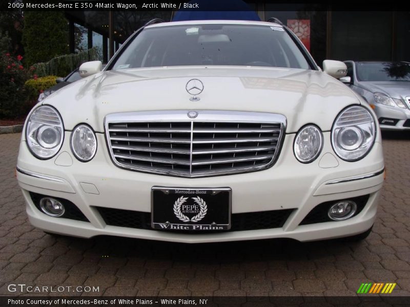 Arctic White / Black 2009 Mercedes-Benz E 350 4Matic Wagon