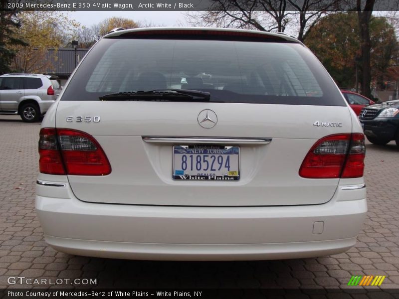 Arctic White / Black 2009 Mercedes-Benz E 350 4Matic Wagon