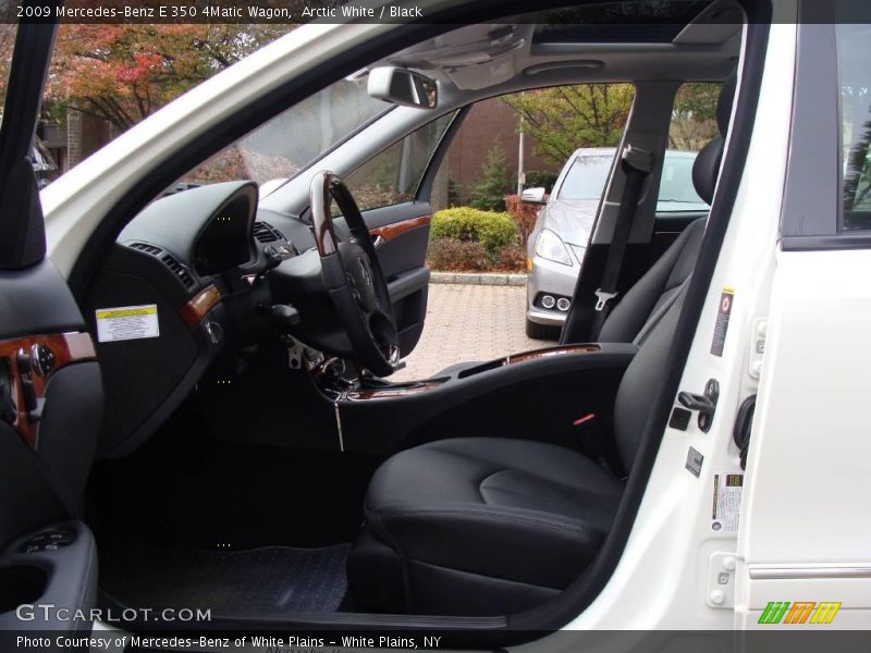 Arctic White / Black 2009 Mercedes-Benz E 350 4Matic Wagon