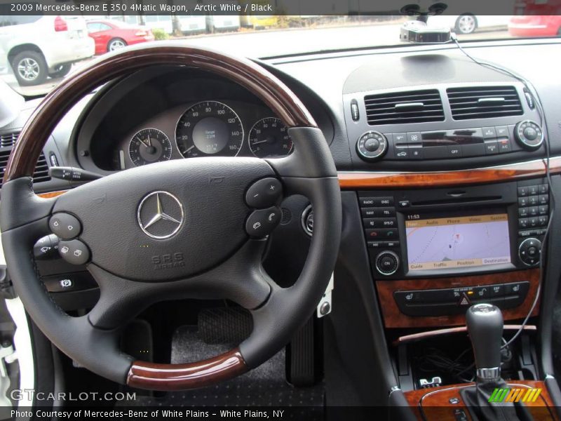 Arctic White / Black 2009 Mercedes-Benz E 350 4Matic Wagon