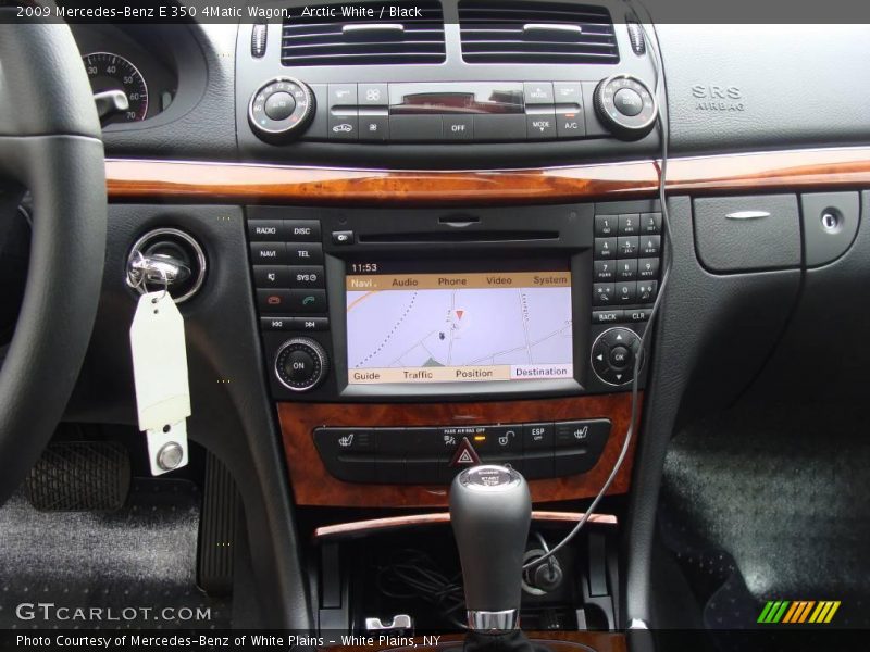 Arctic White / Black 2009 Mercedes-Benz E 350 4Matic Wagon