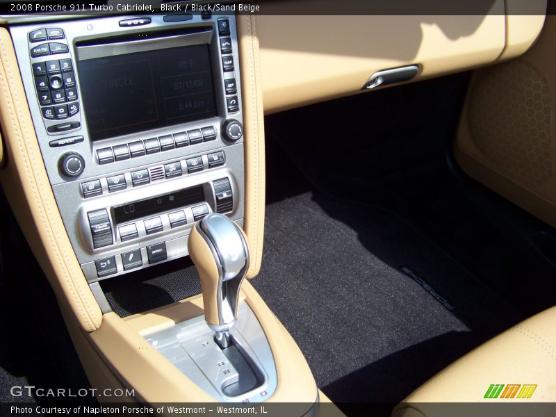 Black / Black/Sand Beige 2008 Porsche 911 Turbo Cabriolet