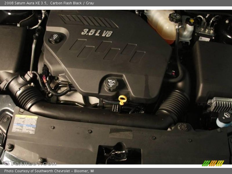 Carbon Flash Black / Gray 2008 Saturn Aura XE 3.5