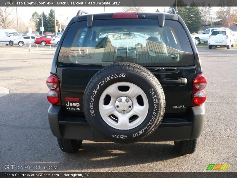 Black Clearcoat / Medium Slate Gray 2007 Jeep Liberty Sport 4x4