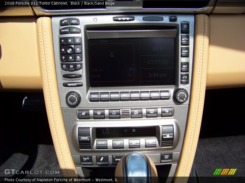Black / Black/Sand Beige 2008 Porsche 911 Turbo Cabriolet