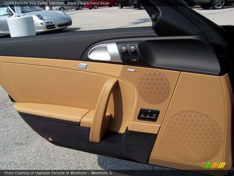 Black / Black/Sand Beige 2008 Porsche 911 Turbo Cabriolet