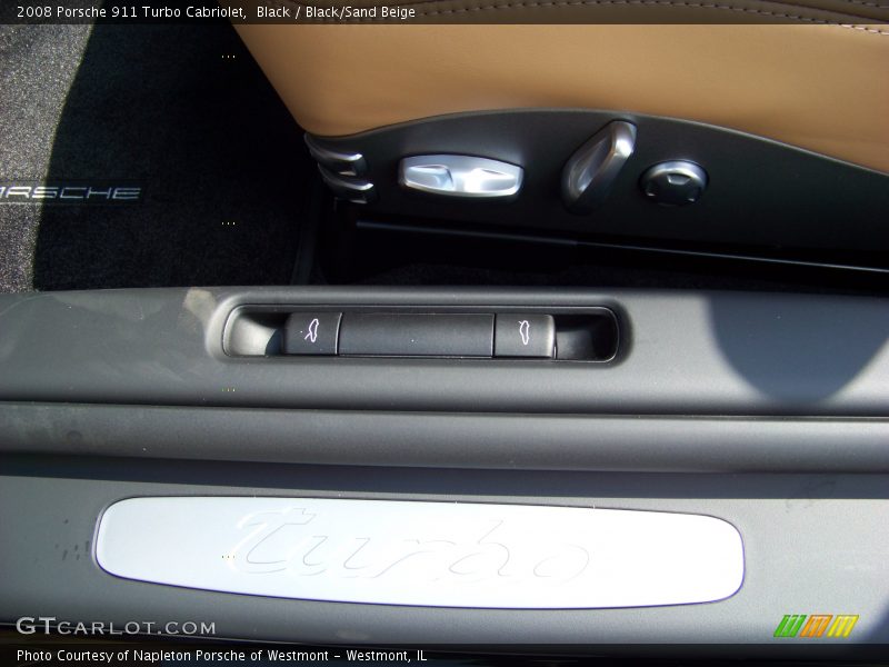Black / Black/Sand Beige 2008 Porsche 911 Turbo Cabriolet
