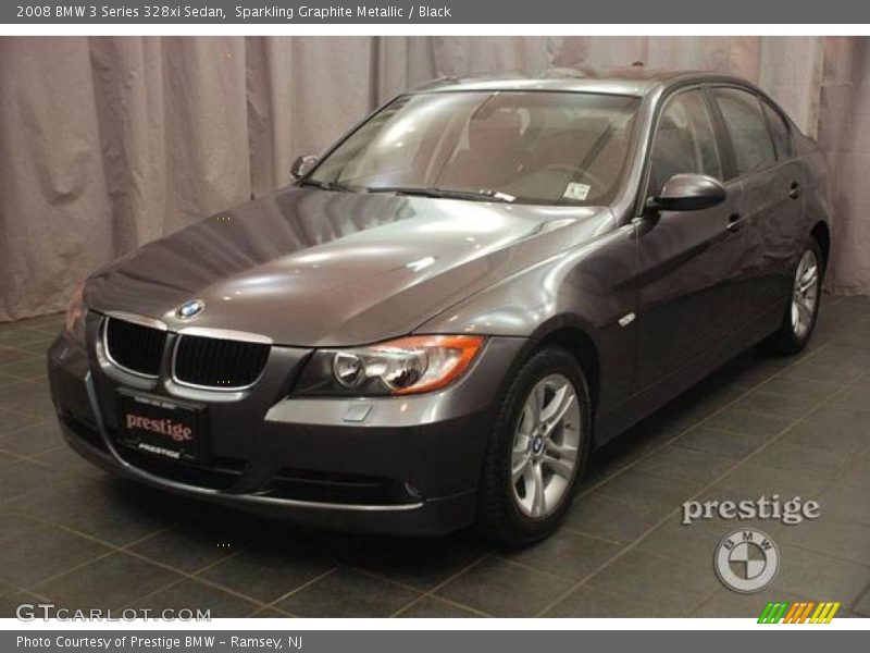 Sparkling Graphite Metallic / Black 2008 BMW 3 Series 328xi Sedan