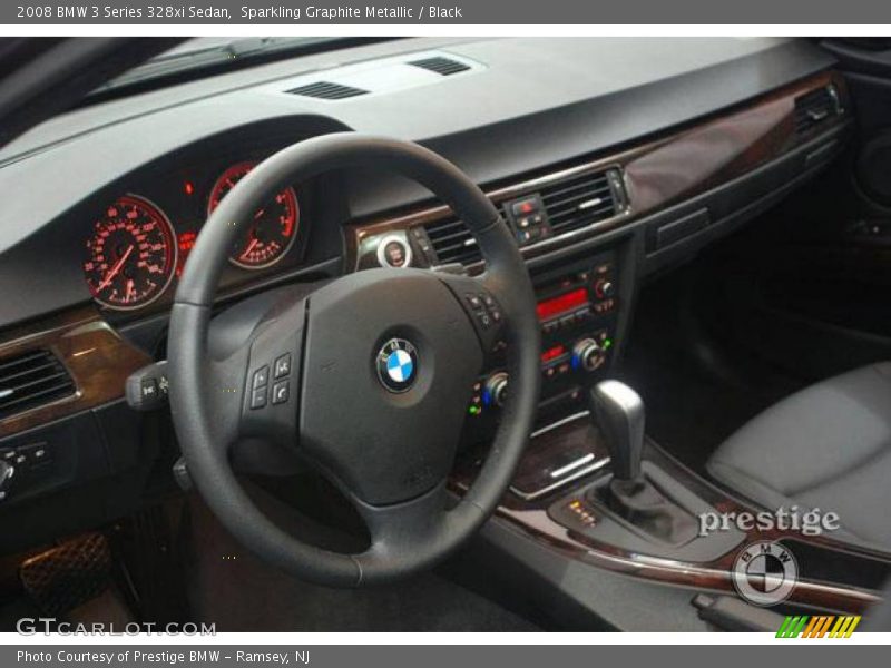 Sparkling Graphite Metallic / Black 2008 BMW 3 Series 328xi Sedan