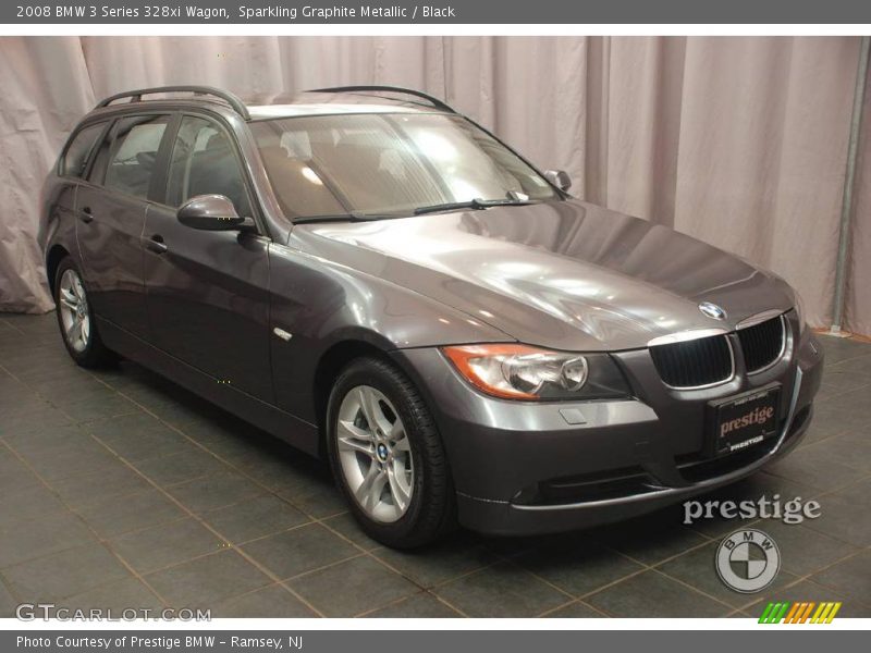 Sparkling Graphite Metallic / Black 2008 BMW 3 Series 328xi Wagon