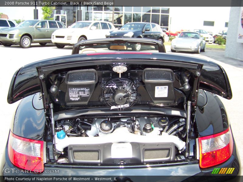 Black / Black/Sand Beige 2008 Porsche 911 Turbo Cabriolet
