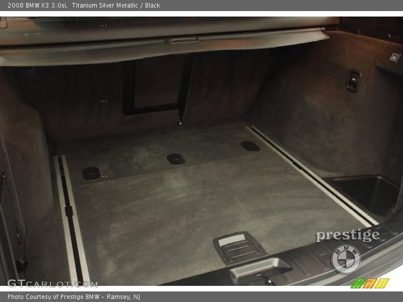 Titanium Silver Metallic / Black 2008 BMW X3 3.0si