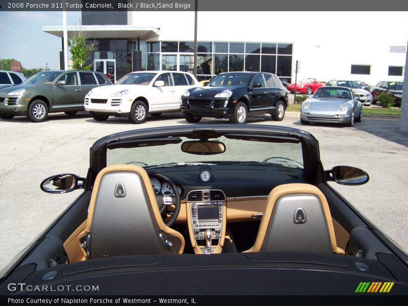 Black / Black/Sand Beige 2008 Porsche 911 Turbo Cabriolet