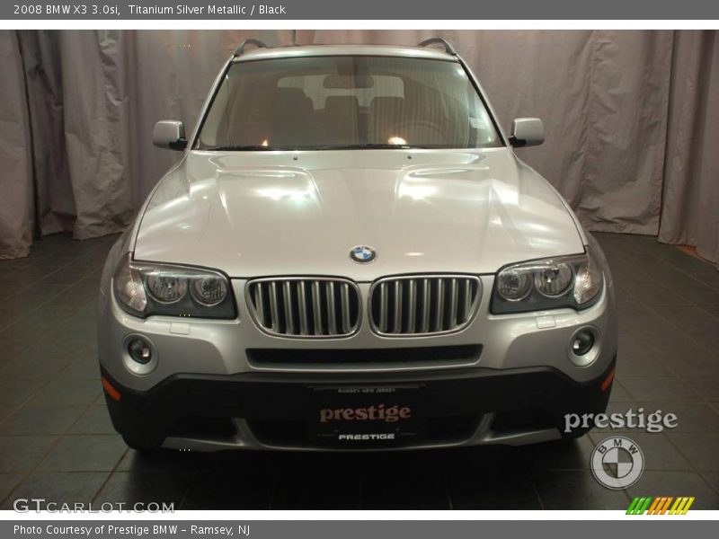 Titanium Silver Metallic / Black 2008 BMW X3 3.0si