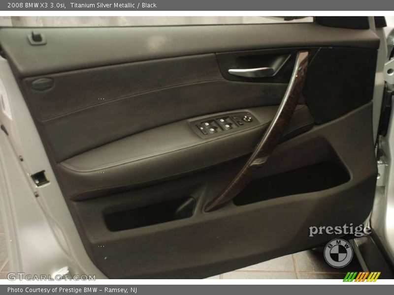 Titanium Silver Metallic / Black 2008 BMW X3 3.0si