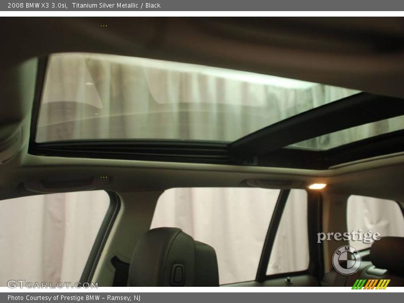 Titanium Silver Metallic / Black 2008 BMW X3 3.0si