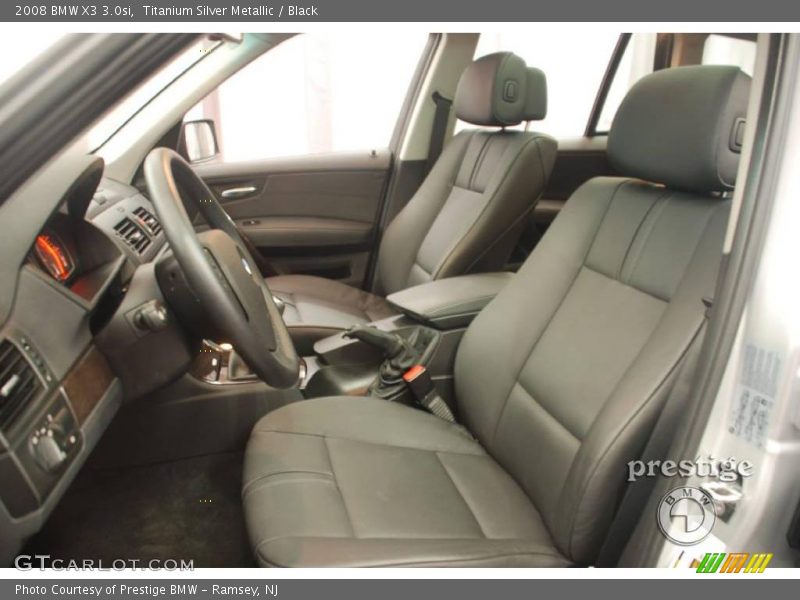 Titanium Silver Metallic / Black 2008 BMW X3 3.0si