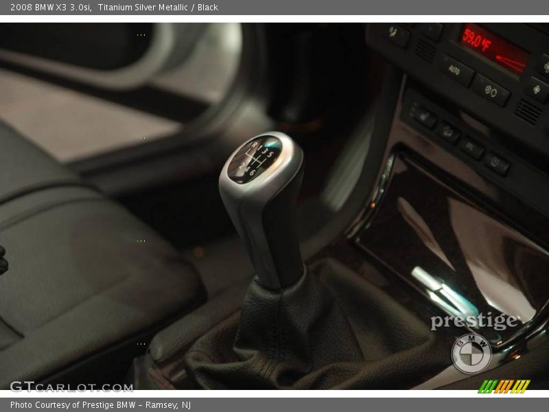 Titanium Silver Metallic / Black 2008 BMW X3 3.0si