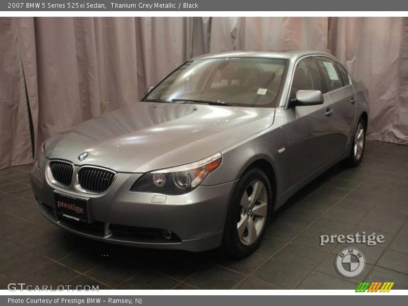 Titanium Grey Metallic / Black 2007 BMW 5 Series 525xi Sedan