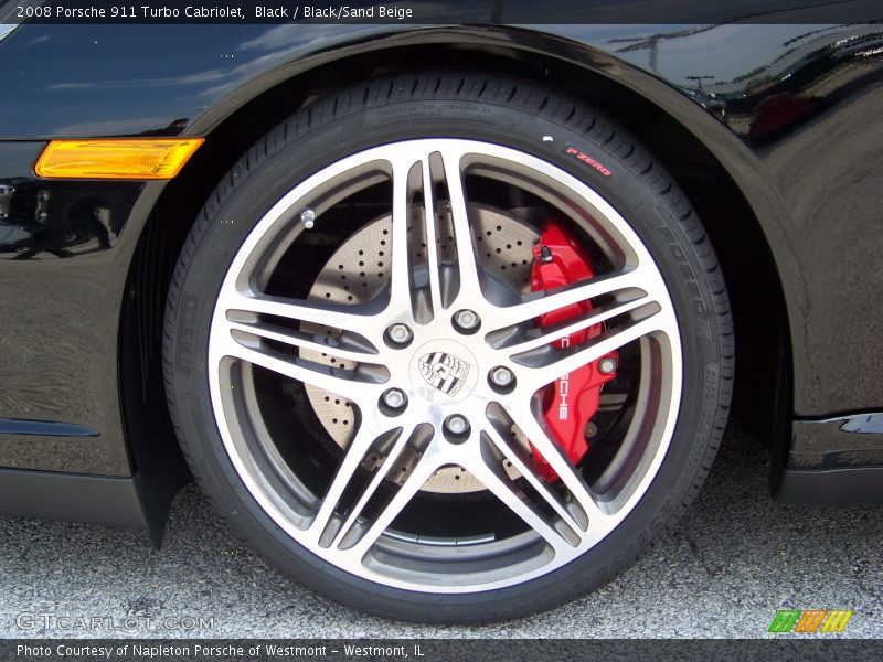 Black / Black/Sand Beige 2008 Porsche 911 Turbo Cabriolet