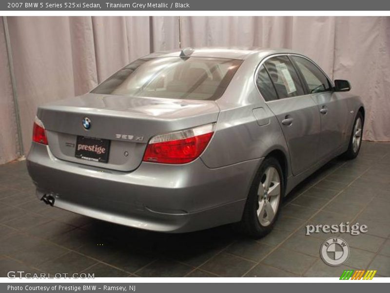 Titanium Grey Metallic / Black 2007 BMW 5 Series 525xi Sedan