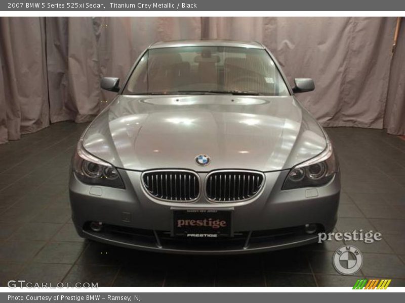 Titanium Grey Metallic / Black 2007 BMW 5 Series 525xi Sedan