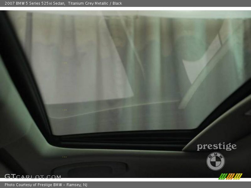 Titanium Grey Metallic / Black 2007 BMW 5 Series 525xi Sedan