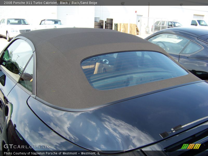 Black / Black/Sand Beige 2008 Porsche 911 Turbo Cabriolet