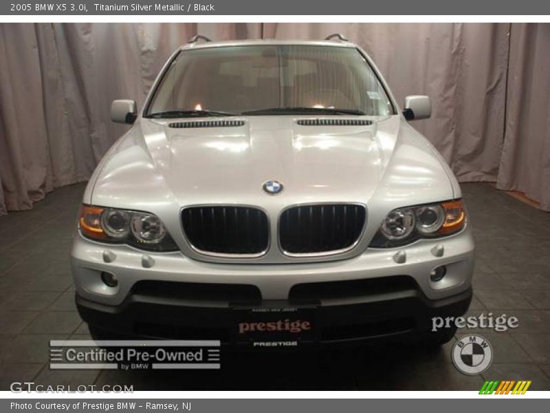 Titanium Silver Metallic / Black 2005 BMW X5 3.0i