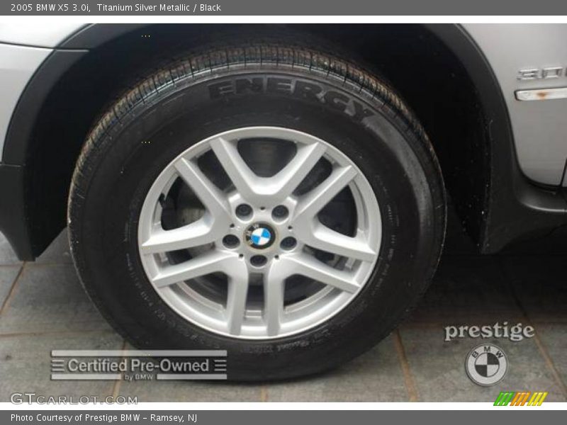 Titanium Silver Metallic / Black 2005 BMW X5 3.0i