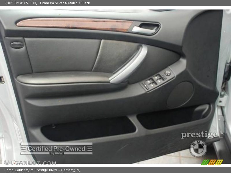 Titanium Silver Metallic / Black 2005 BMW X5 3.0i