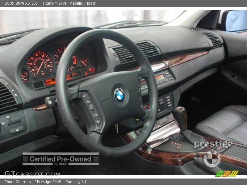 Titanium Silver Metallic / Black 2005 BMW X5 3.0i
