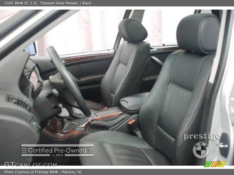 Titanium Silver Metallic / Black 2005 BMW X5 3.0i