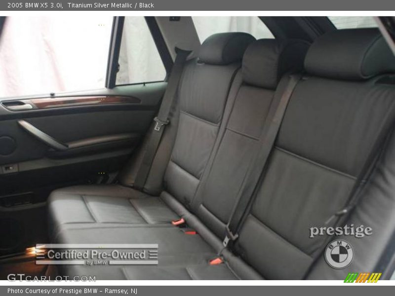 Titanium Silver Metallic / Black 2005 BMW X5 3.0i