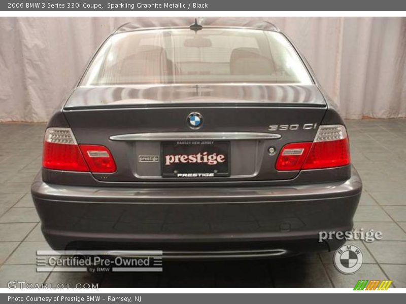 Sparkling Graphite Metallic / Black 2006 BMW 3 Series 330i Coupe