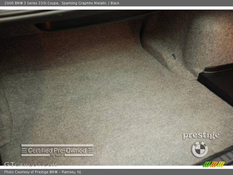 Sparkling Graphite Metallic / Black 2006 BMW 3 Series 330i Coupe