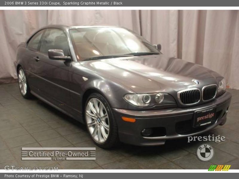 Sparkling Graphite Metallic / Black 2006 BMW 3 Series 330i Coupe
