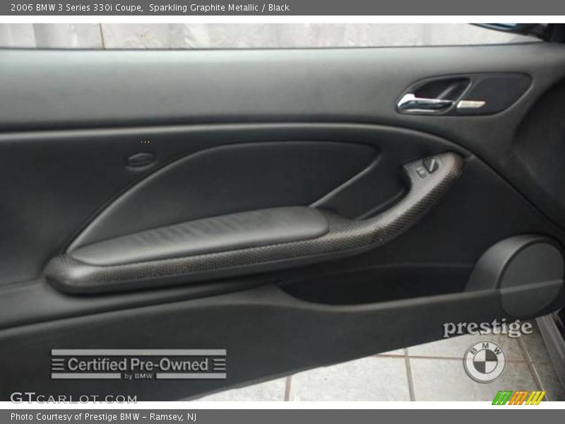 Sparkling Graphite Metallic / Black 2006 BMW 3 Series 330i Coupe