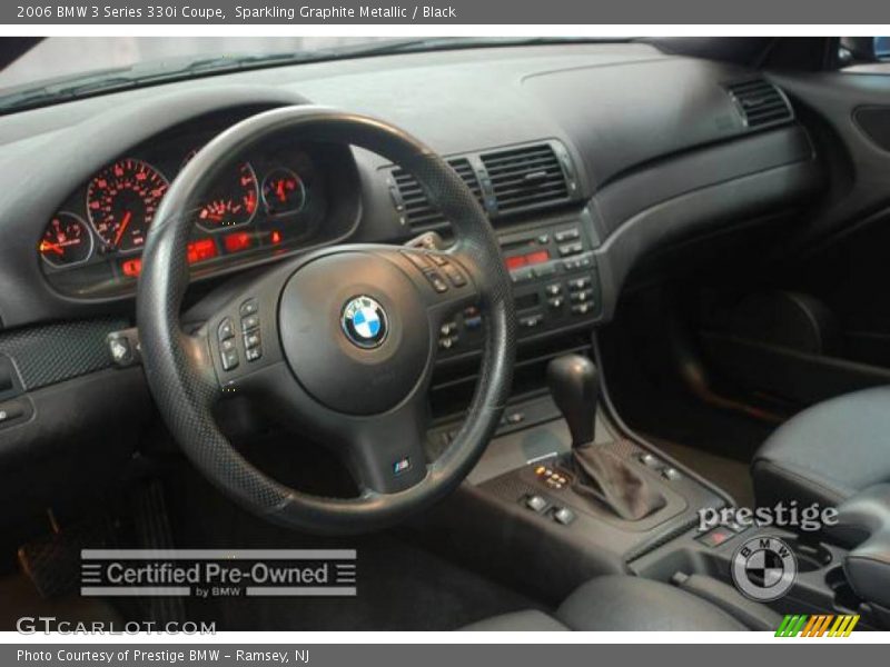Sparkling Graphite Metallic / Black 2006 BMW 3 Series 330i Coupe