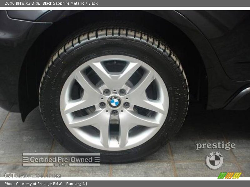Black Sapphire Metallic / Black 2006 BMW X3 3.0i