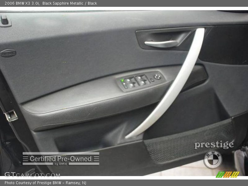 Black Sapphire Metallic / Black 2006 BMW X3 3.0i