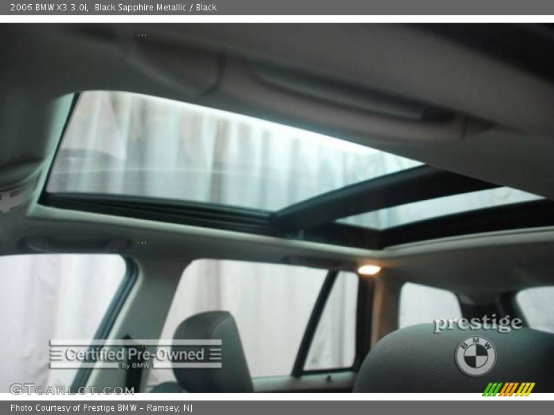 Black Sapphire Metallic / Black 2006 BMW X3 3.0i