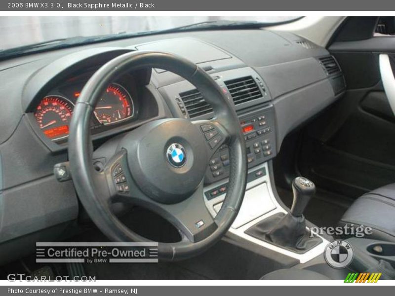 Black Sapphire Metallic / Black 2006 BMW X3 3.0i