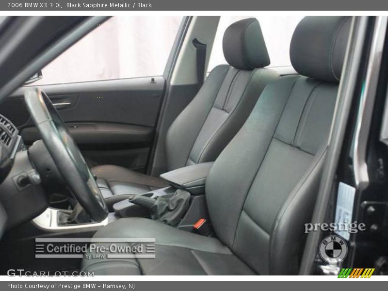 Black Sapphire Metallic / Black 2006 BMW X3 3.0i