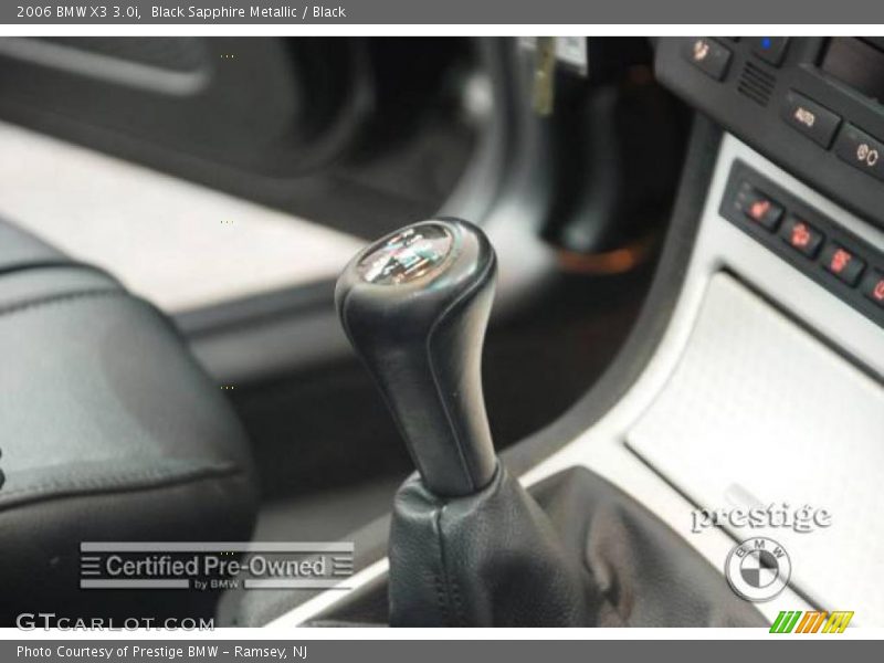 Black Sapphire Metallic / Black 2006 BMW X3 3.0i