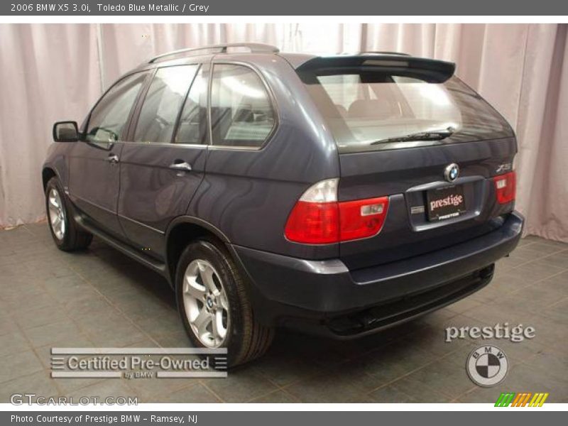 Toledo Blue Metallic / Grey 2006 BMW X5 3.0i