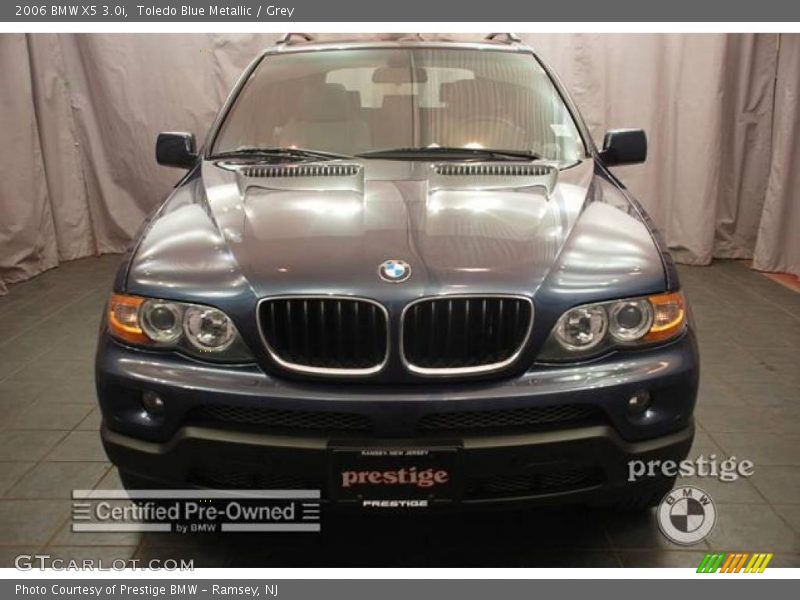 Toledo Blue Metallic / Grey 2006 BMW X5 3.0i