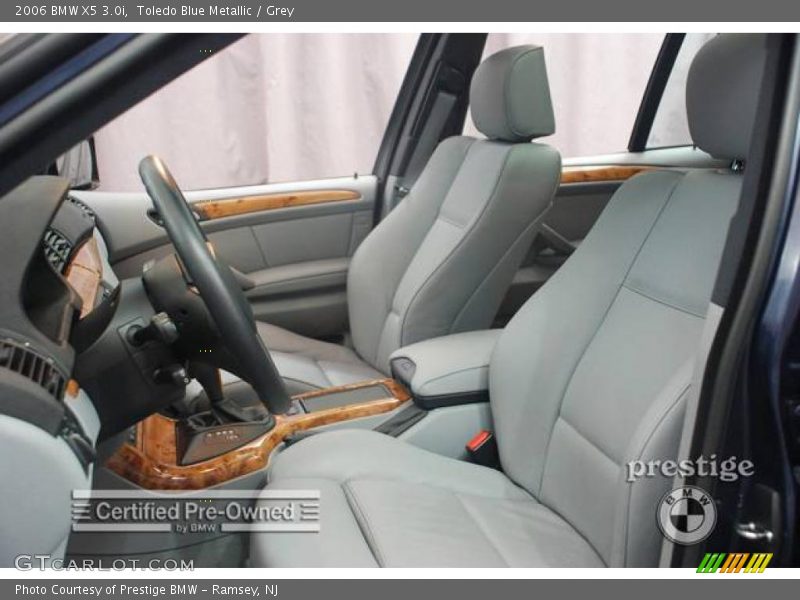 Toledo Blue Metallic / Grey 2006 BMW X5 3.0i