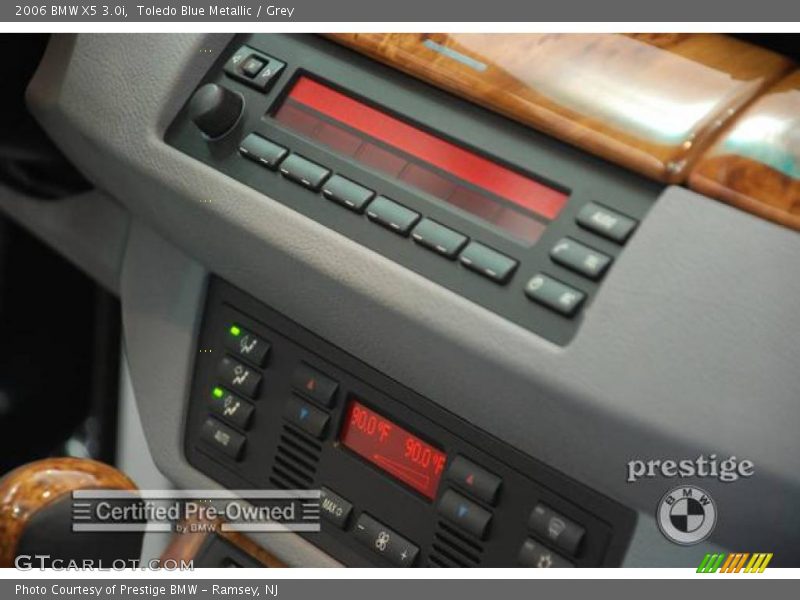 Toledo Blue Metallic / Grey 2006 BMW X5 3.0i